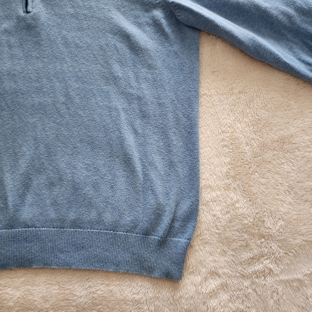 Vineyard Vines Palm Beach Cotton-Cashmere 1/4 Zip Sweater, Men's Large - GUC - Picture 3 of 8